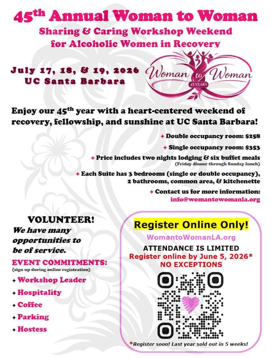 45Th Annual Woman To Woman Flyer