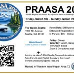 Postcard Flyer For Praasa 2027, Pacific Region Aa Service Assembly, March 5–7 2027 At The Westin Seattle, Wa.