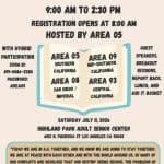 Green Flyer For 4 Areas Dcm Sharing Session, July 11 2026 At Highland Park Adult Senior Center, Los Angeles Ca.